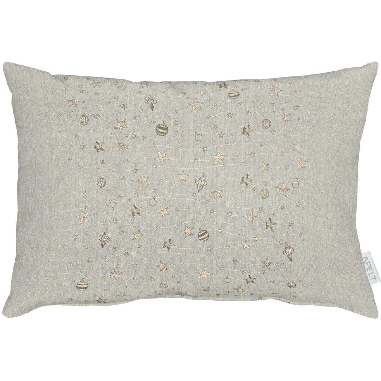 apelt-6301-kissen-lurex-jacquard-sternendesign-mit-f-llung image 5