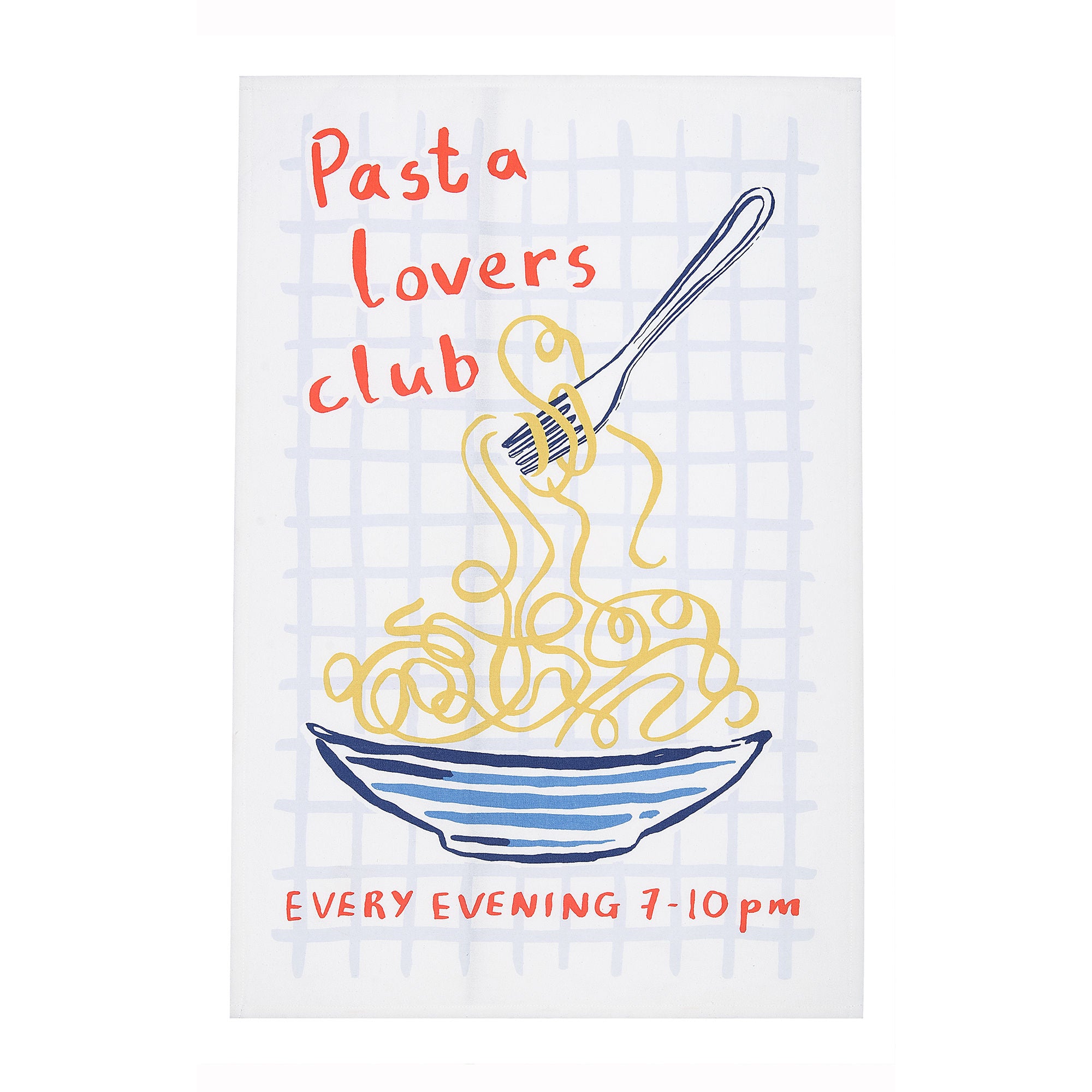 ulster-weavers-pasta-lovers-club-geschirrtuch-baumwolle-gelb image 1