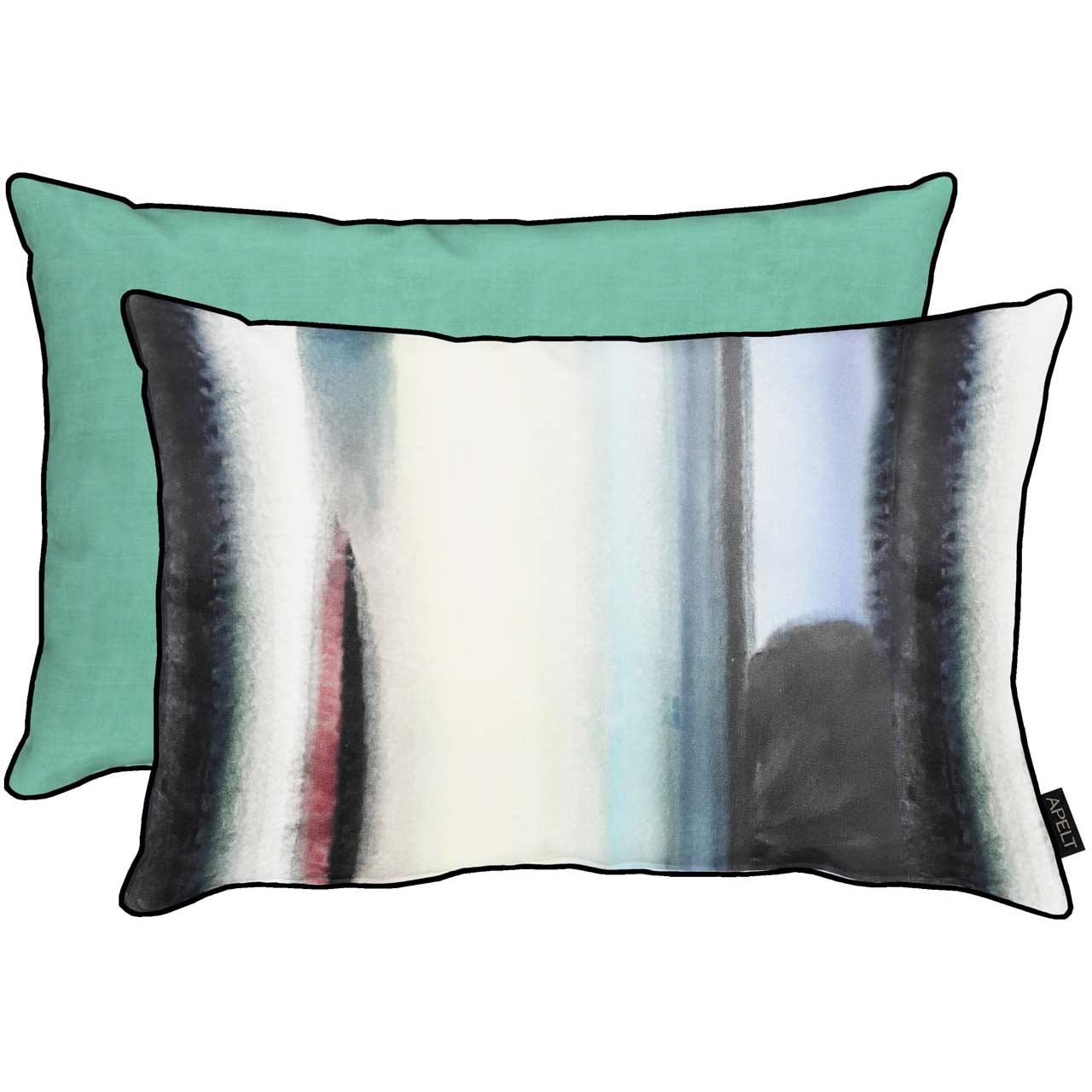 apelt-flynn-kissenbezug-aquarell-farbfl-chen-auf-samt-mit-biese image 2