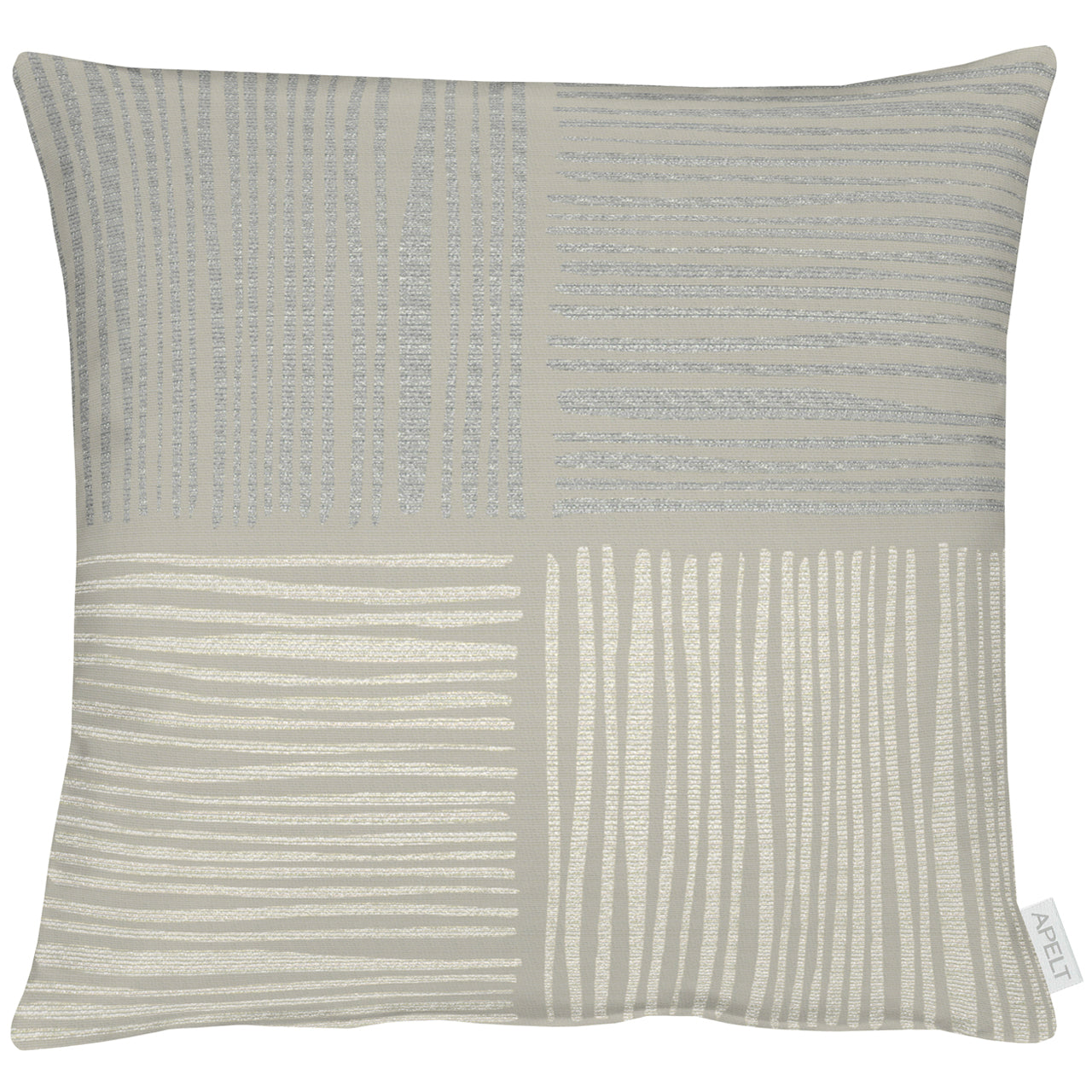 apelt-timor-kissen-mit-f-llung-streifen-karokette-loft-style image 2