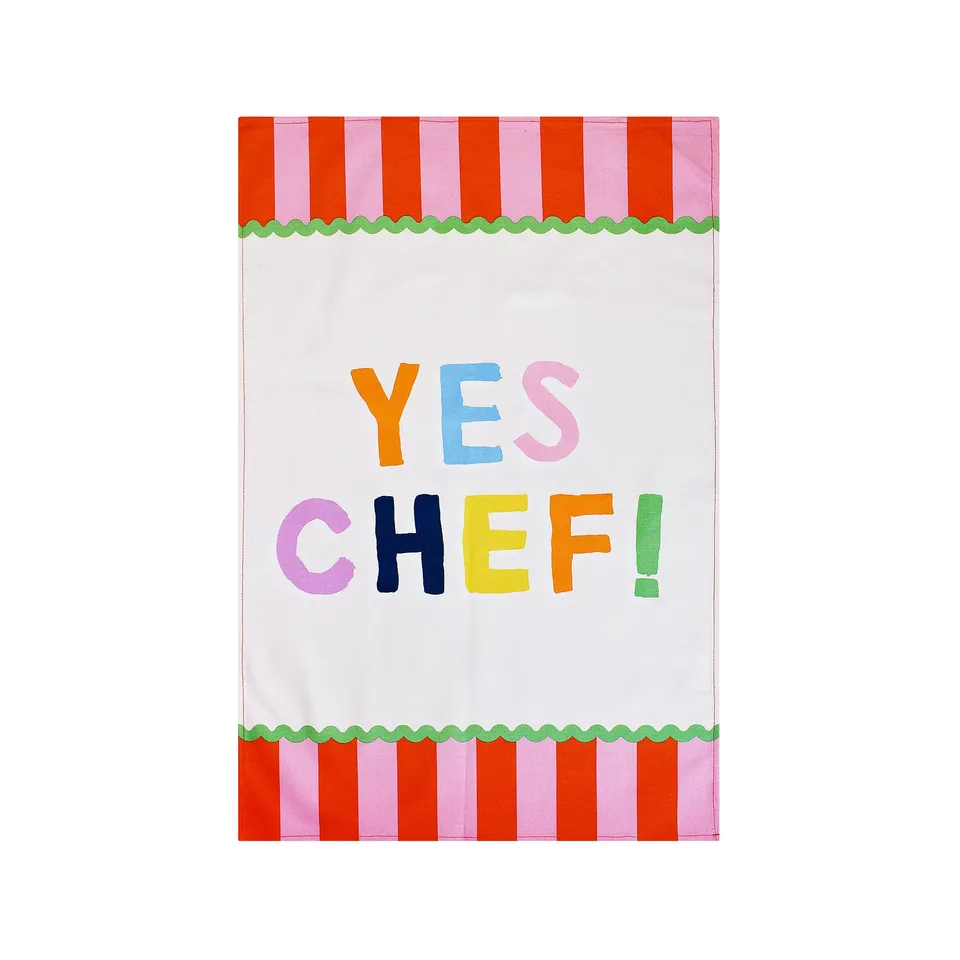 ulster-weavers-yes-chef-stripe-geschirrtuch-aus-baumwolle-in-mehrfarbig image 1