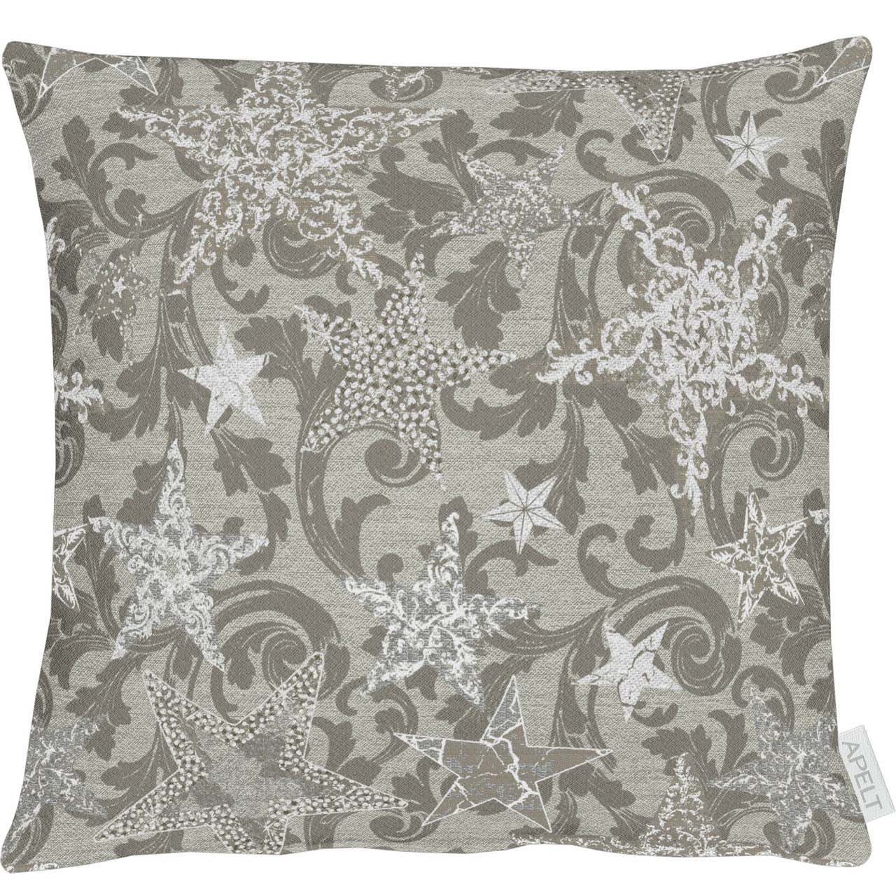 apelt-4711-kissen-inkl-f-llung-lurex-jacquard-sternendesign image 3