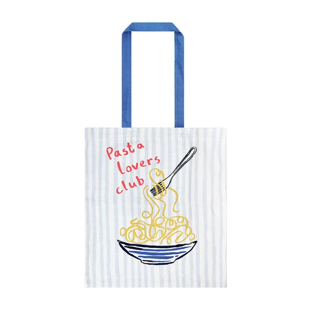 ulster-weavers-pasta-lovers-club-einkaufstasche-gelb-baumwolle image 1