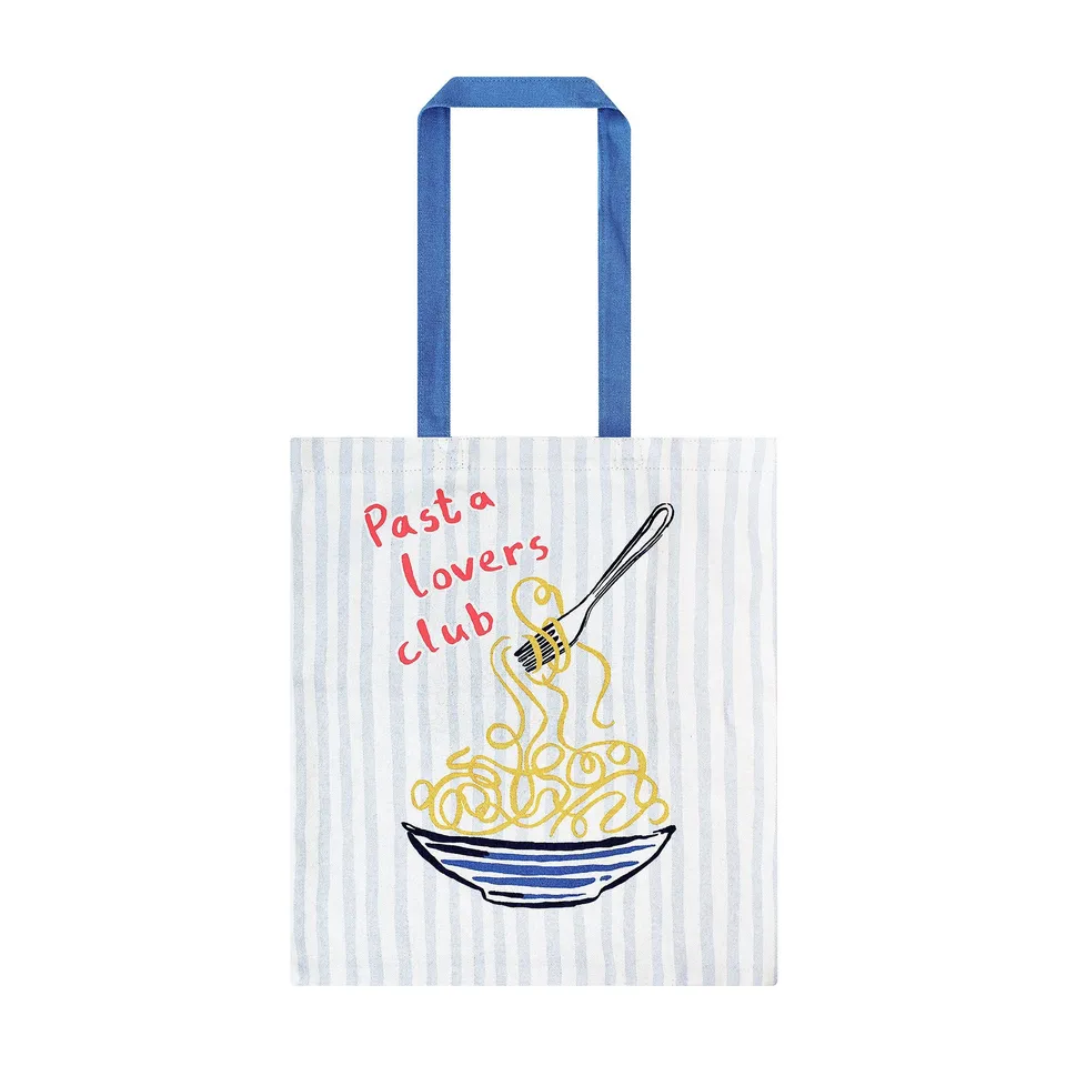 ulster-weavers-pasta-lovers-club-einkaufstasche-gelb-baumwolle image 1