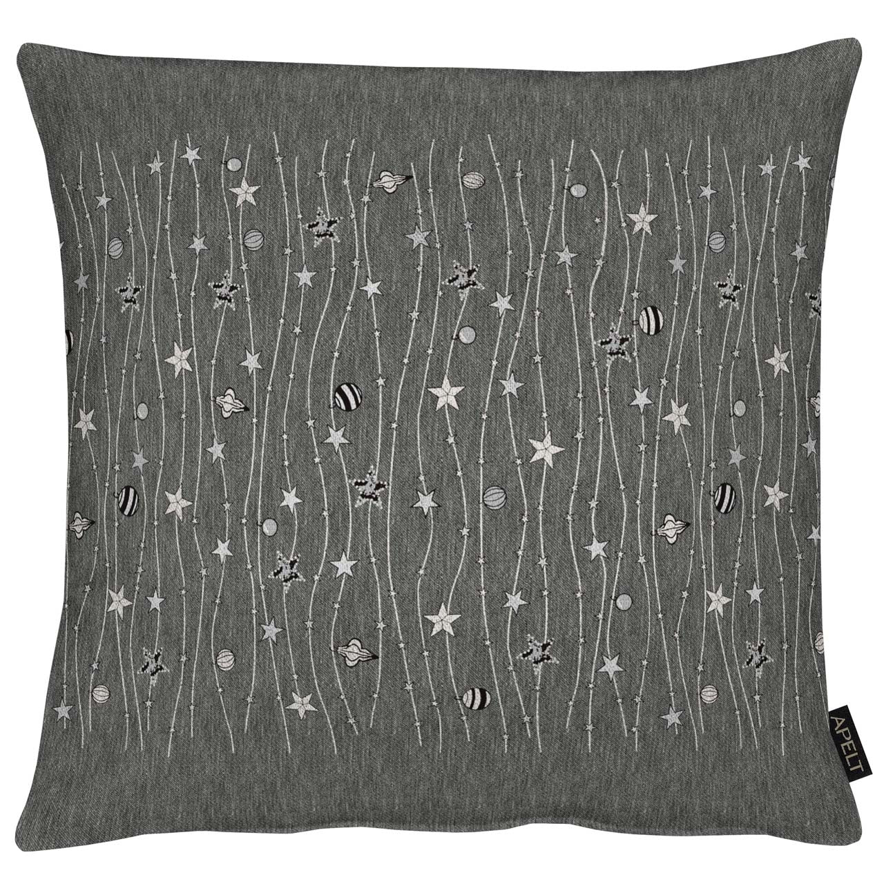 apelt-6301-kissenbezug-lurex-jacquard-sternendesign image 2