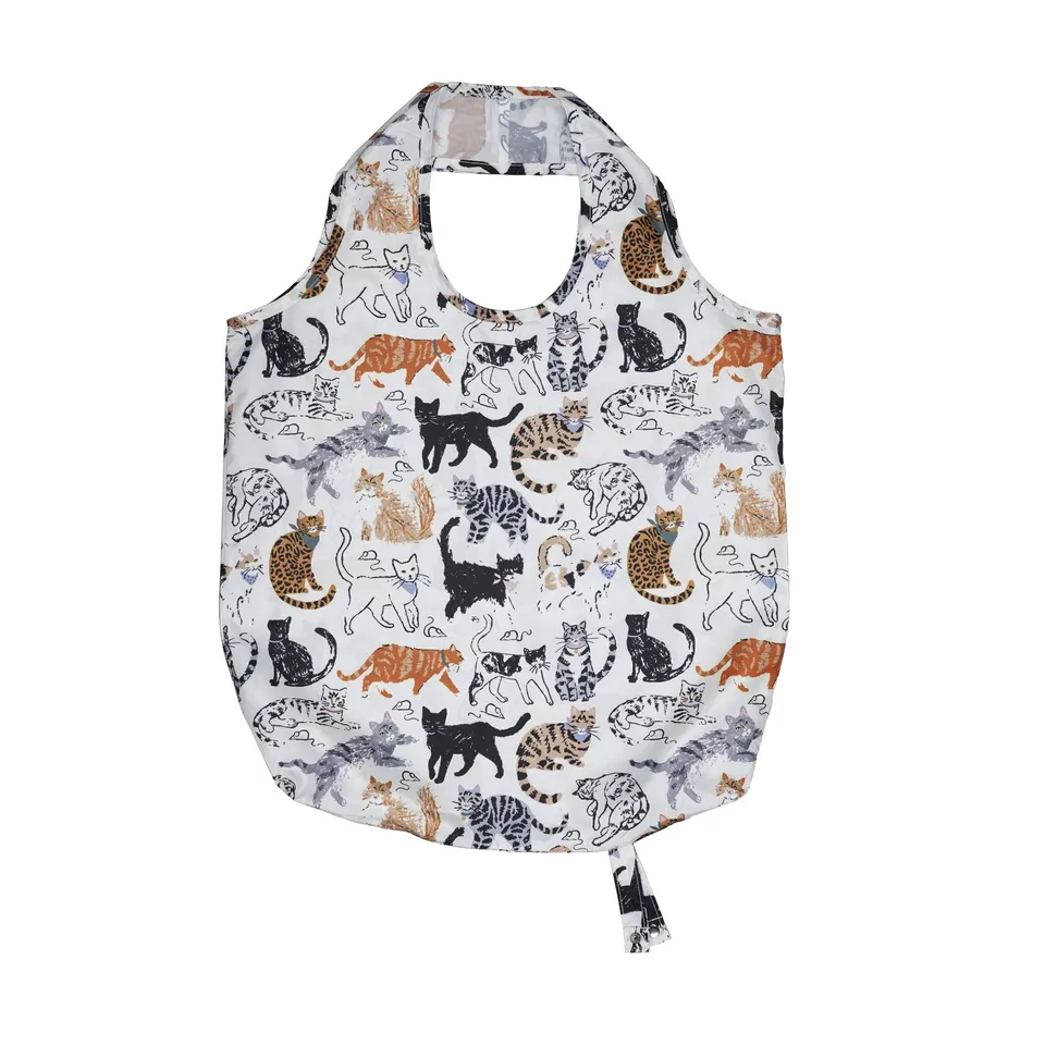 ulster-weavers-feline-friends-falt-tragetasche-medium-in-grau image 1