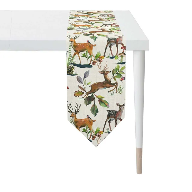 apelt-5883-tischband-herbstmotiv-waldtiere-bambi image 1
