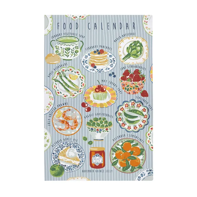 ulster-weavers-food-calendar-geschirrtuch-baumwolle-in-bunt image 1