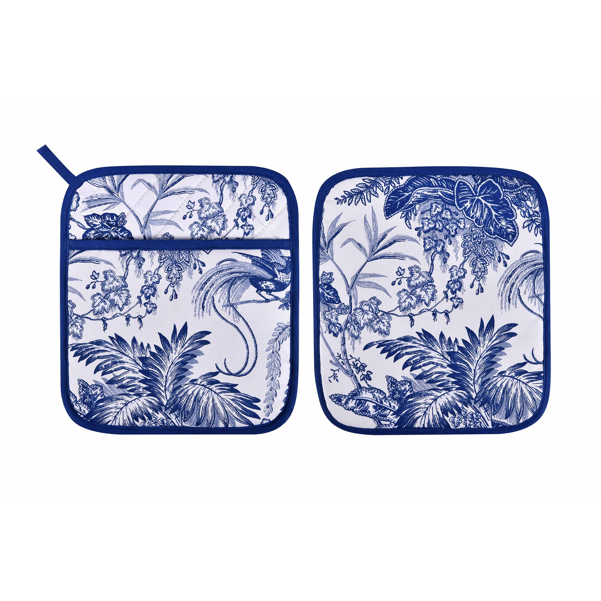 ulster-weavers-willow-toile-topflappen-pot-mitt-blue image 1