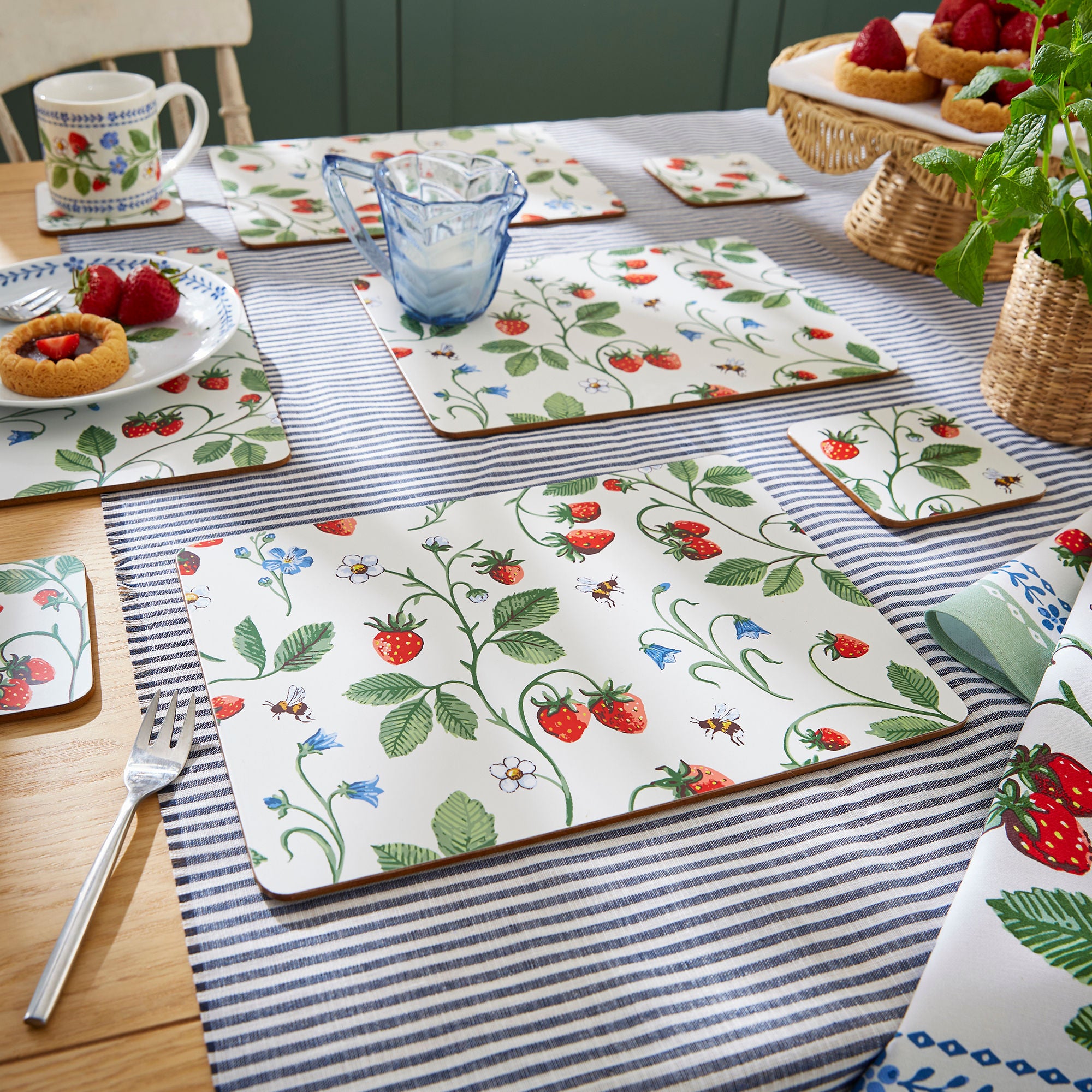 ulster-weavers-strawberry-patch-tischset-4er-pack-gr-n image 2