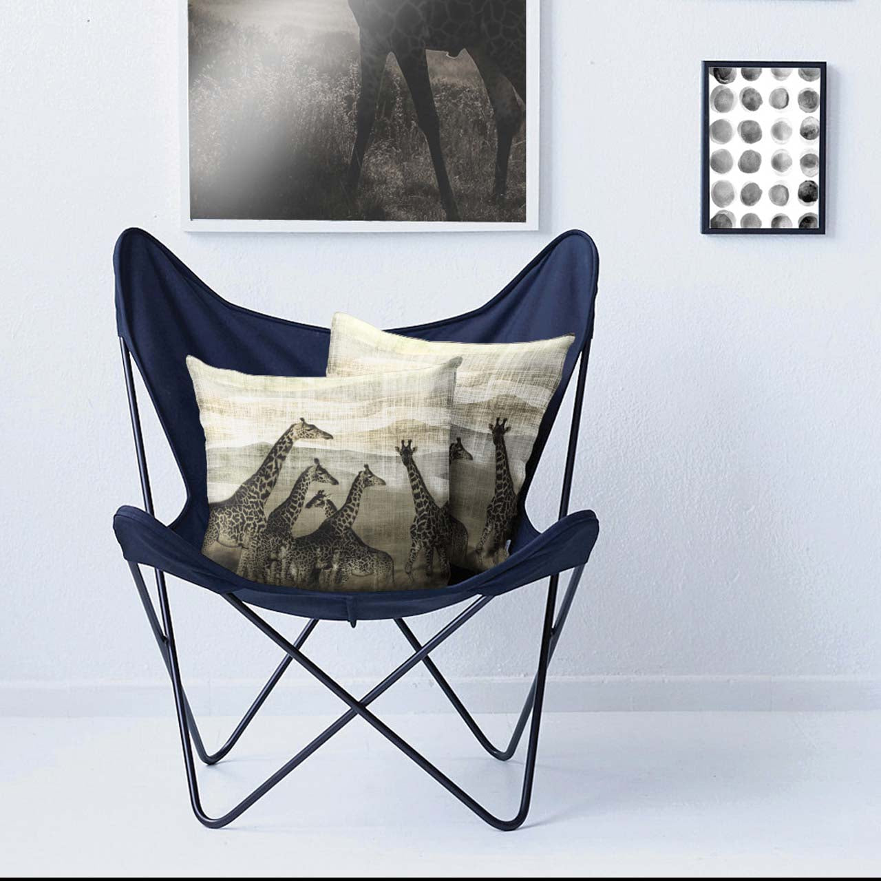 apelt-kalea-kissen-mit-safarimotiv-giraffen-baumwollkissen-mit-f-llung image 1