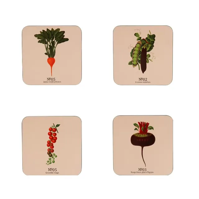 dexam-rhs-benary-vegetables-untersetzer-4er-set-stein image 1