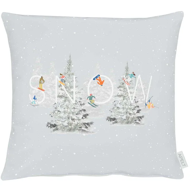 apelt-4689-kissenbezug-snow-schriftmotiv-winter image 1