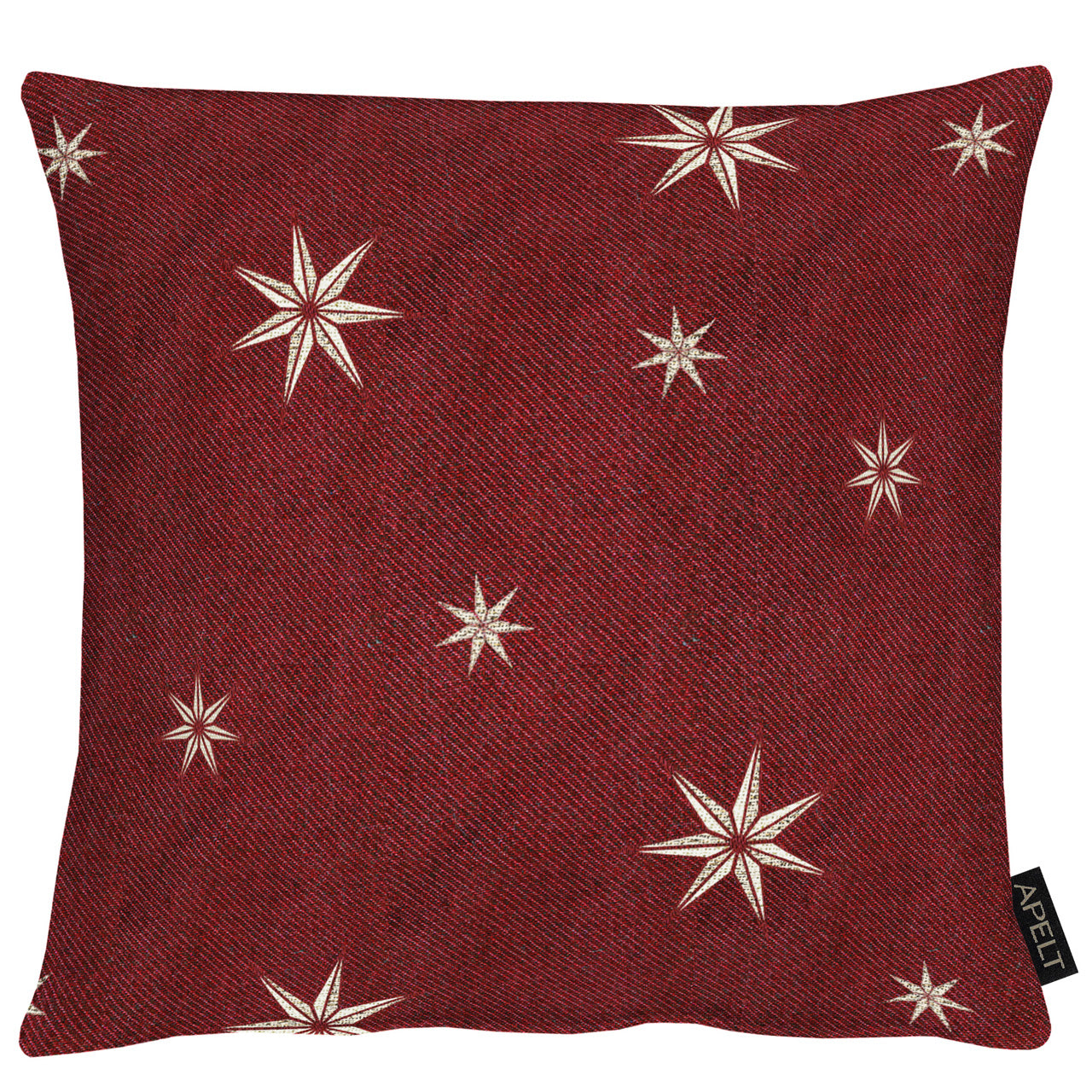 apelt-5842-kissen-weihnachtliche-sterne-lurex-jacquard image 3