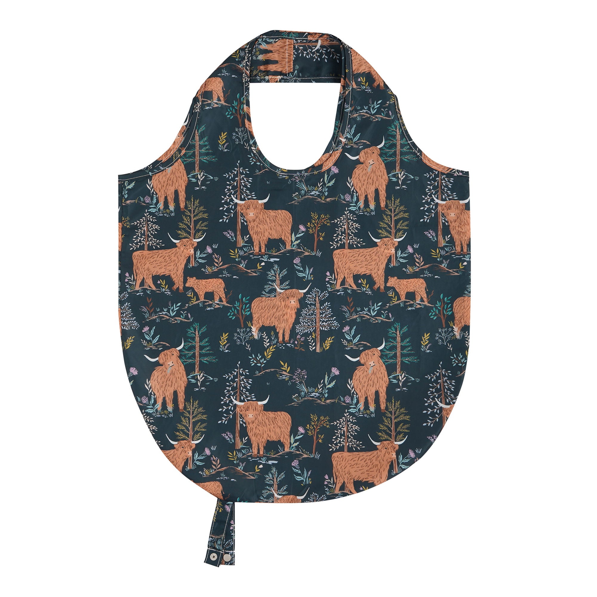 ulster-weavers-connie-the-cow-faltbare-einkaufstasche-medium-in-navy image 1