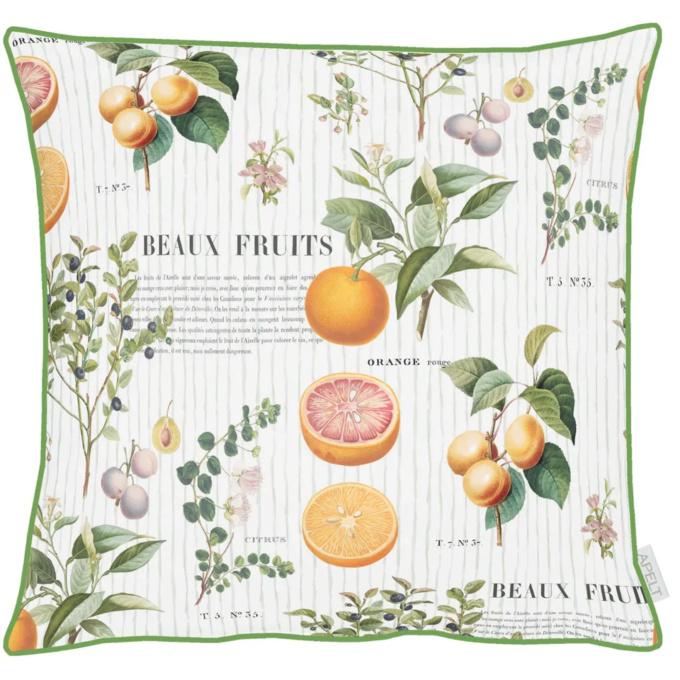 apelt-7699-kissenbezug-orange-oliven-sommer image 1