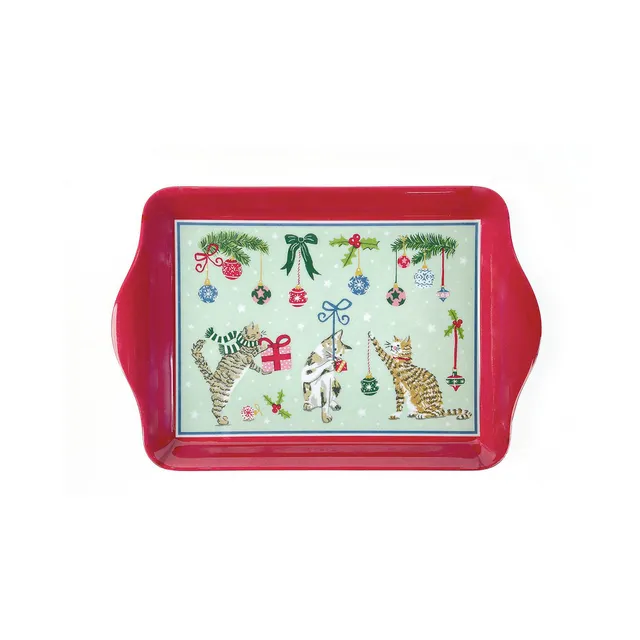 ulster-weavers-christmas-cats-serviertablett-seafoam image 1