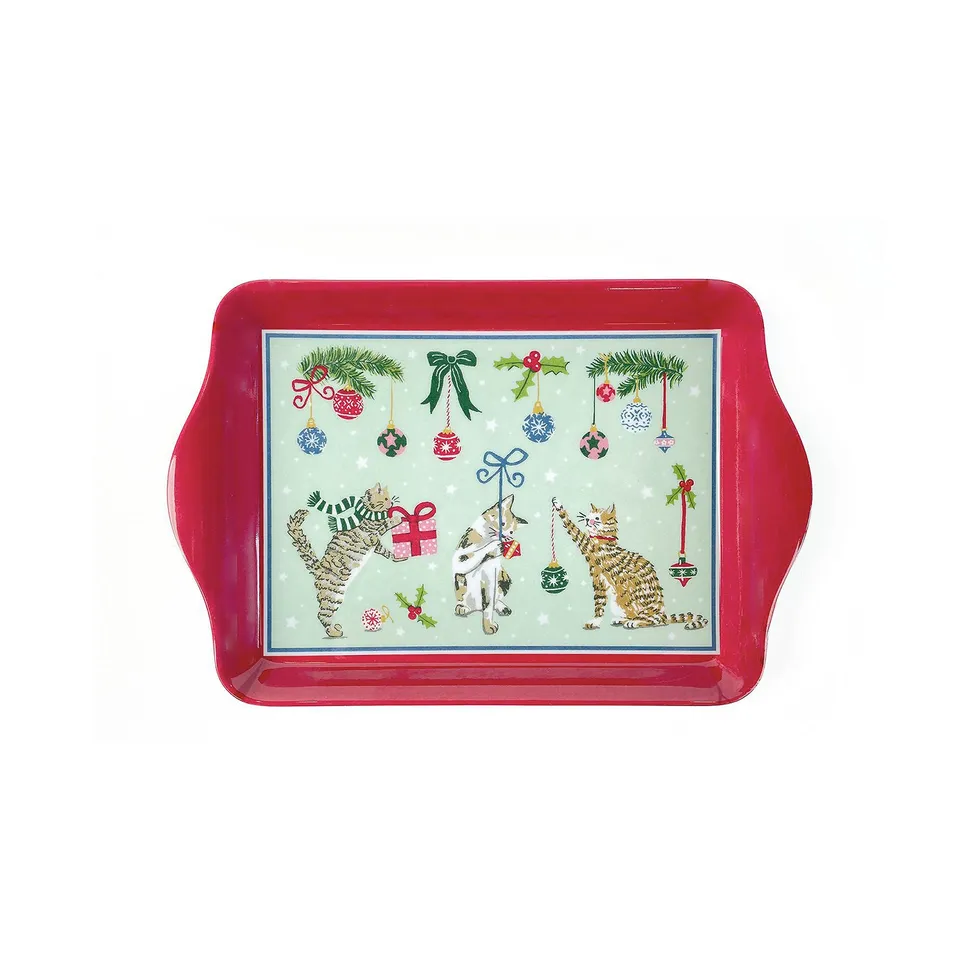 ulster-weavers-christmas-cats-serviertablett-seafoam image 1