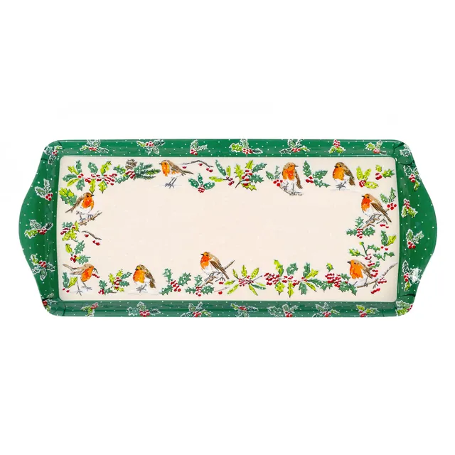 ulster-weavers-christmas-robins-serviertablett-small-gr-n image 1