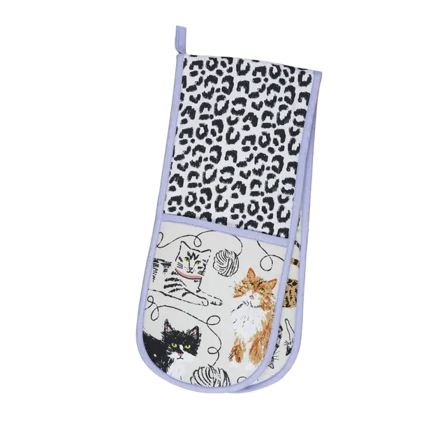ulster-weavers-feline-friends-doppel-ofenhandschuh-grau image 1