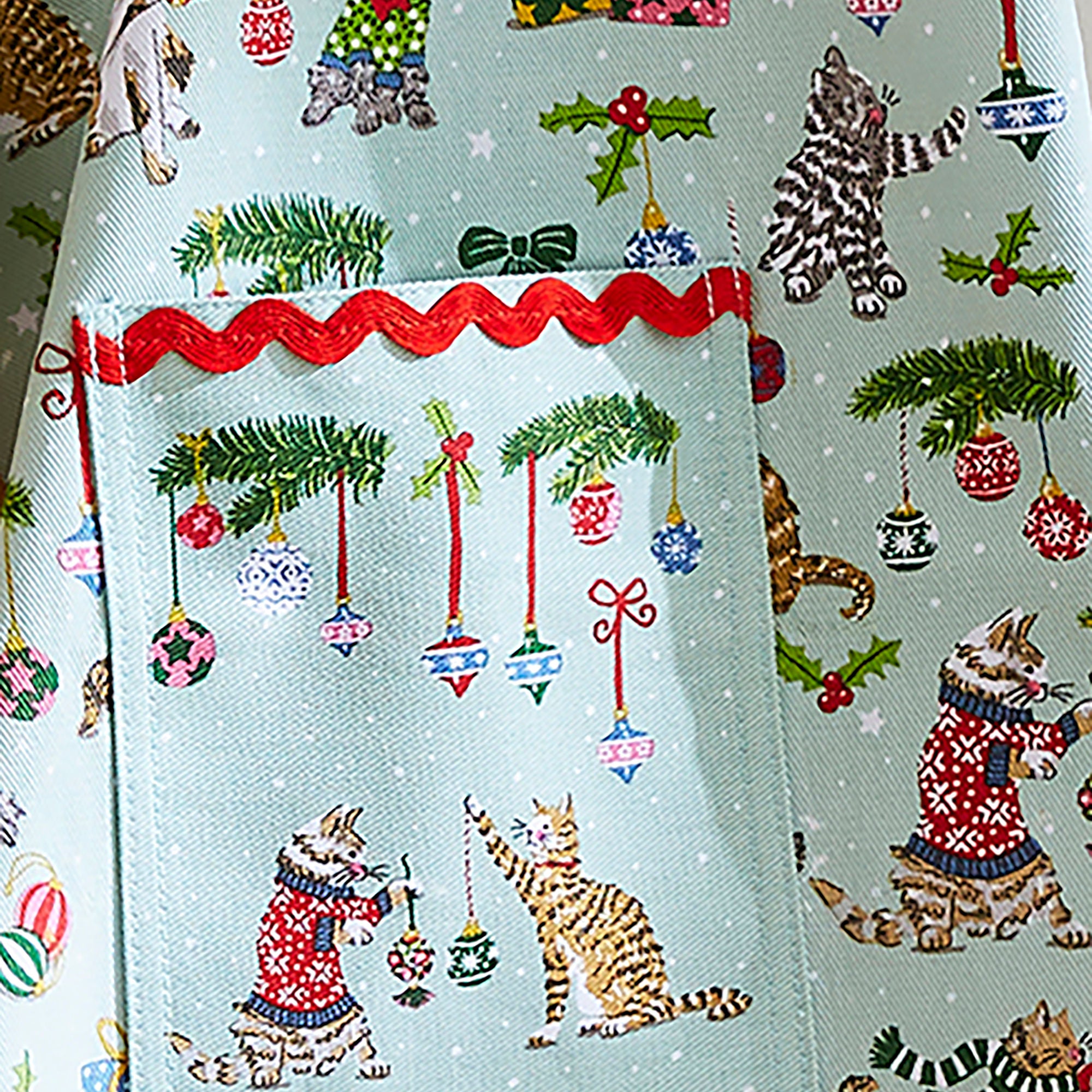 ulster-weavers-christmas-cats-baumwoll-sch-rze-seafoam image 4