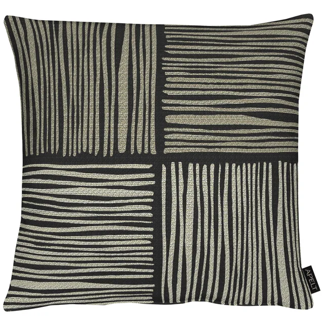 apelt-timor-kissen-mit-f-llung-streifen-karokette-loft-style image 1