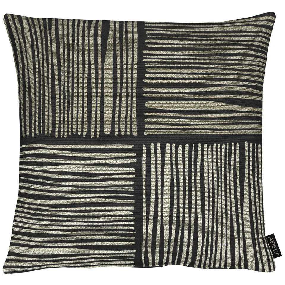 apelt-timor-kissen-mit-f-llung-streifen-karokette-loft-style image 1