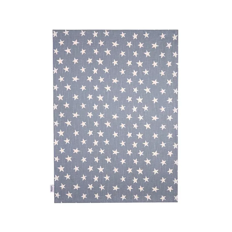 dexam-organic-star-geschirrtuch-blau-bio-baumwolle image 1