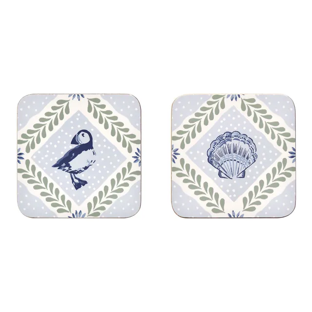 ulster-weavers-coastal-treasures-untersetzer-4er-set-in-blau image 1