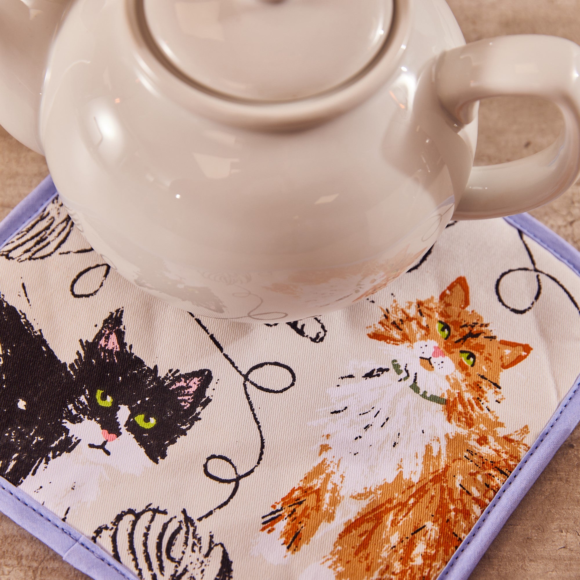 ulster-weavers-feline-friends-topfuntersetzer-grau image 2