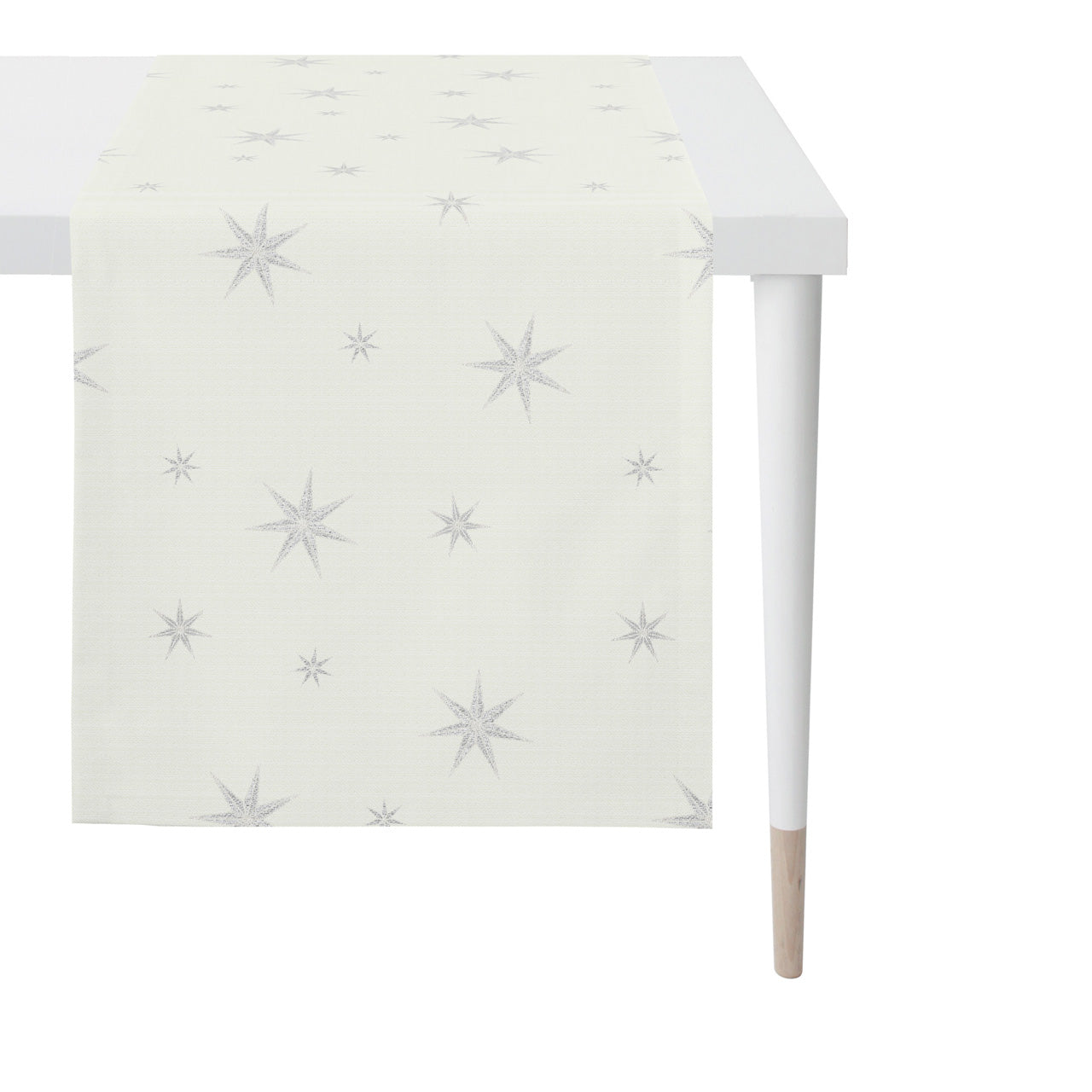 apelt-5842-l-ufer-weihnachtlicher-sternen-tischl-ufer-mit-lurex-jacquard image 2