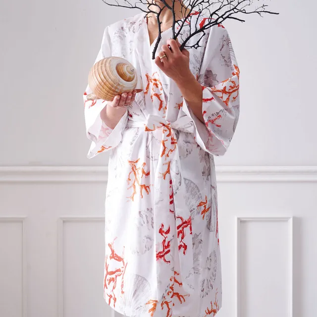 apelt-coral-kimono-baumwoll-satin-korallen-muscheln image 1