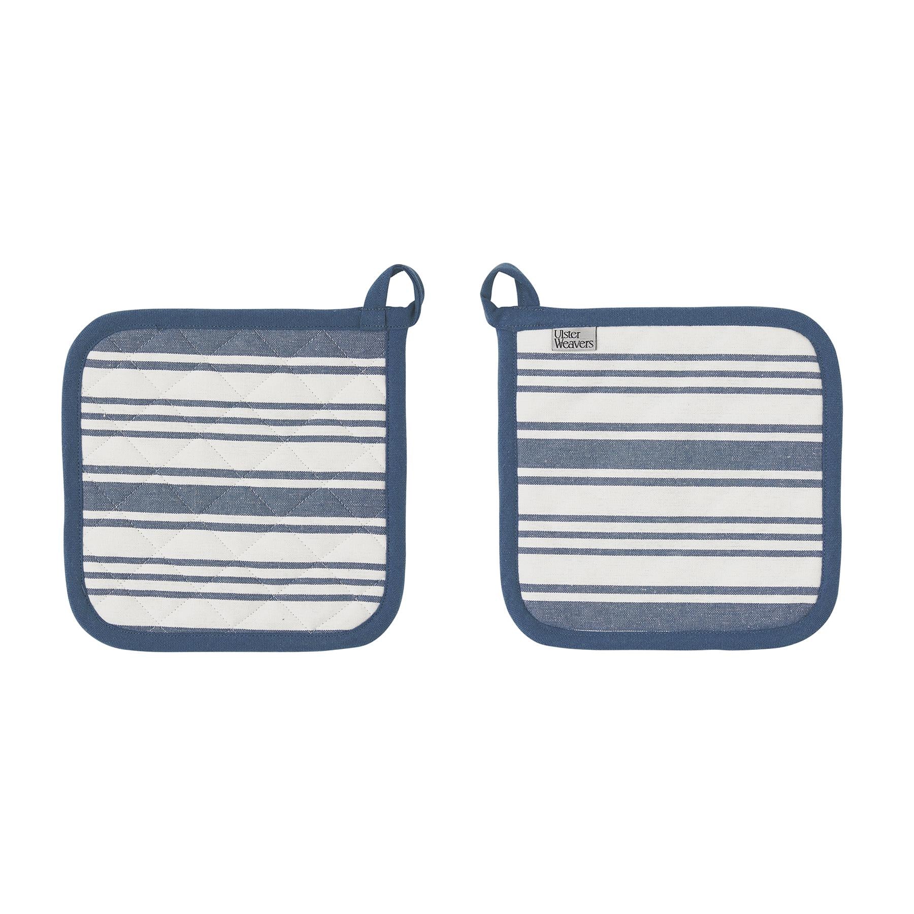 ulster-weavers-denim-stripe-topfuntersetzer-blau-100-baumwolle image 1
