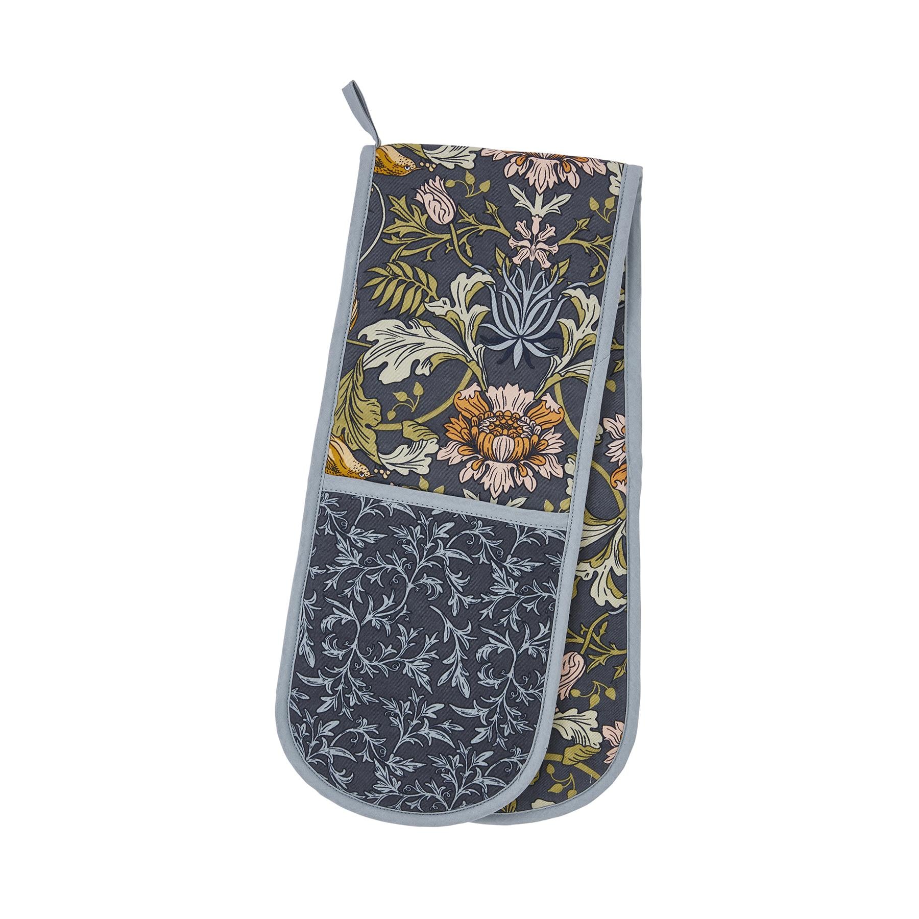 ulster-weavers-finch-flower-doppel-ofenhandschuh-in-navy image 1