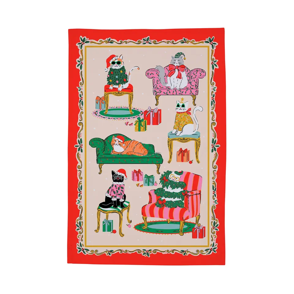 ulster-weavers-christmas-cool-cats-geschirrtuch-mehrfarbig-baumwolle image 1