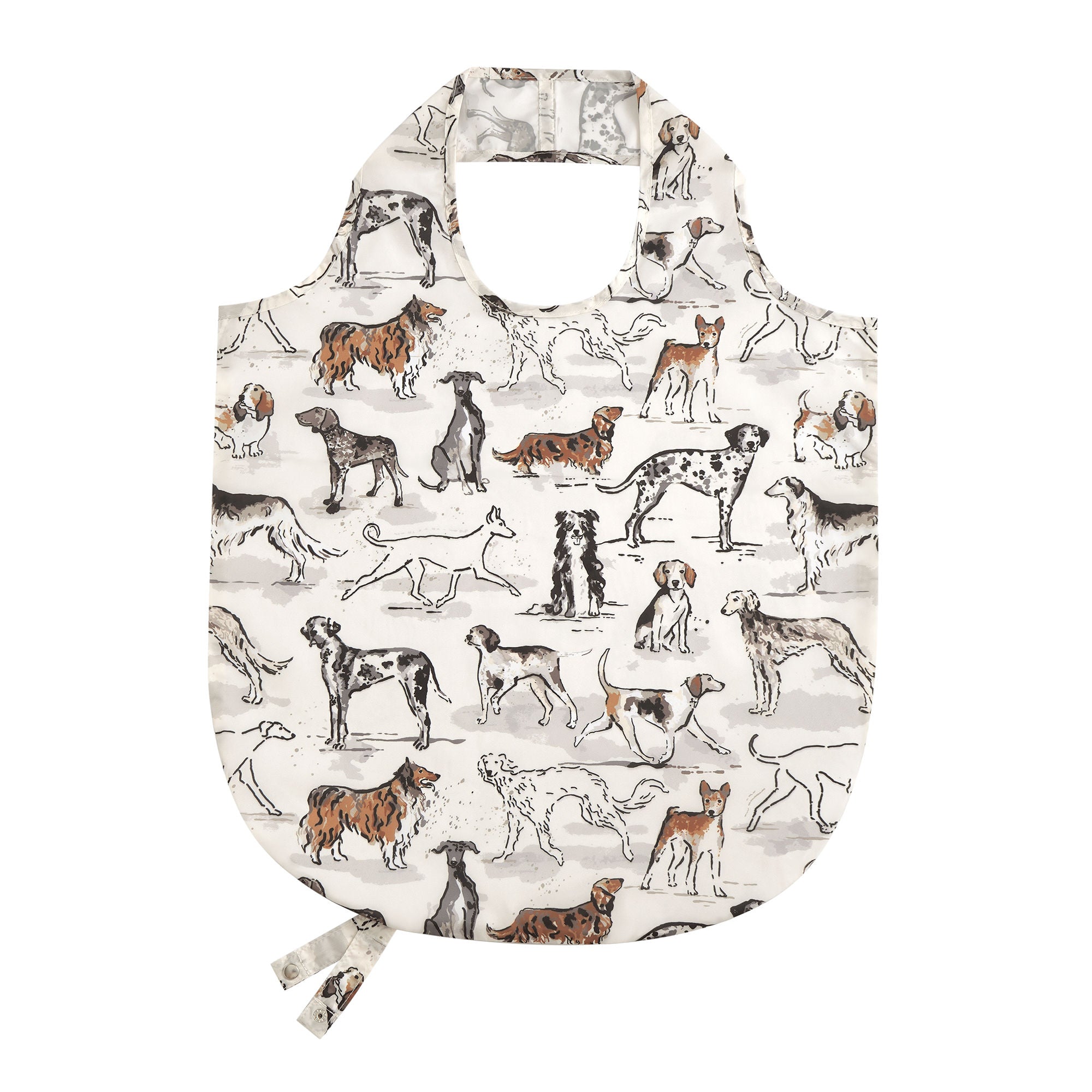 ulster-weavers-country-dogs-faltbare-tasche-mittel-in-braun image 1