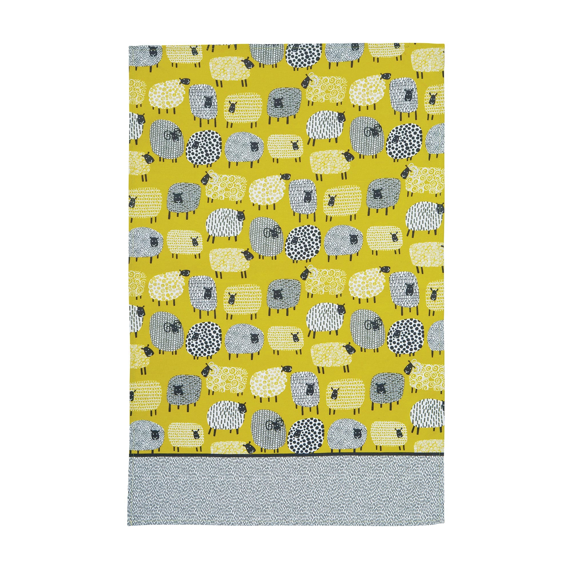 ulster-weavers-dotty-sheep-baumwoll-geschirrtuch-in-gelb image 1