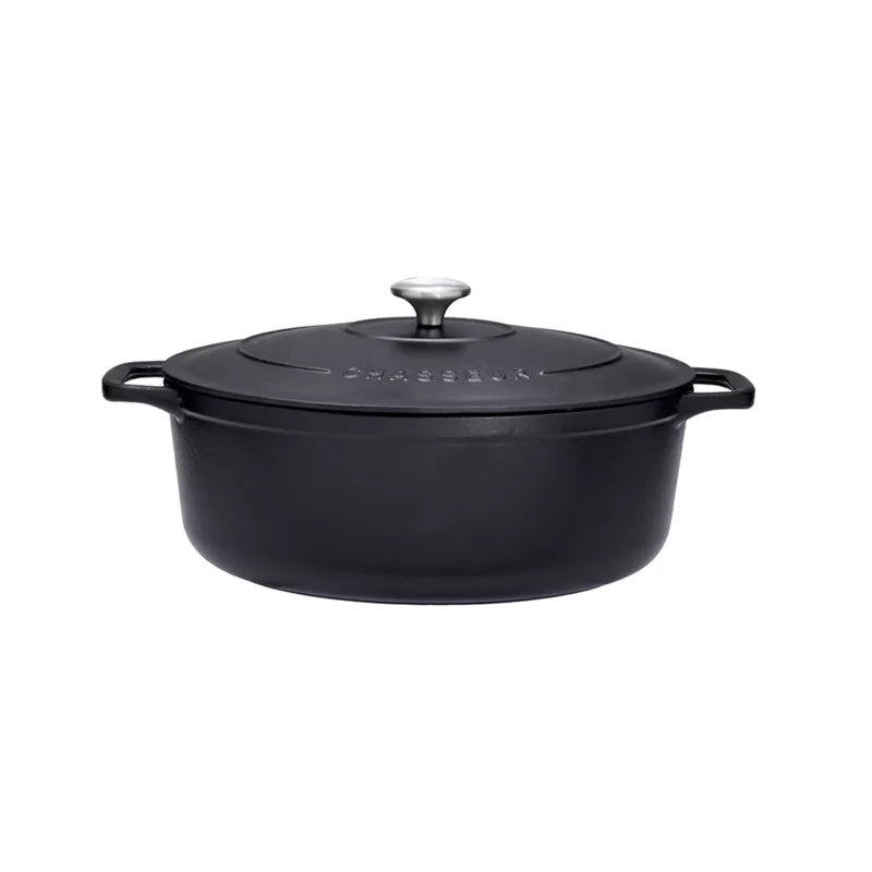chasseur-ovaler-br-ter-27-cm-matt-black-gusseisen-emaille-3-6-l image 1