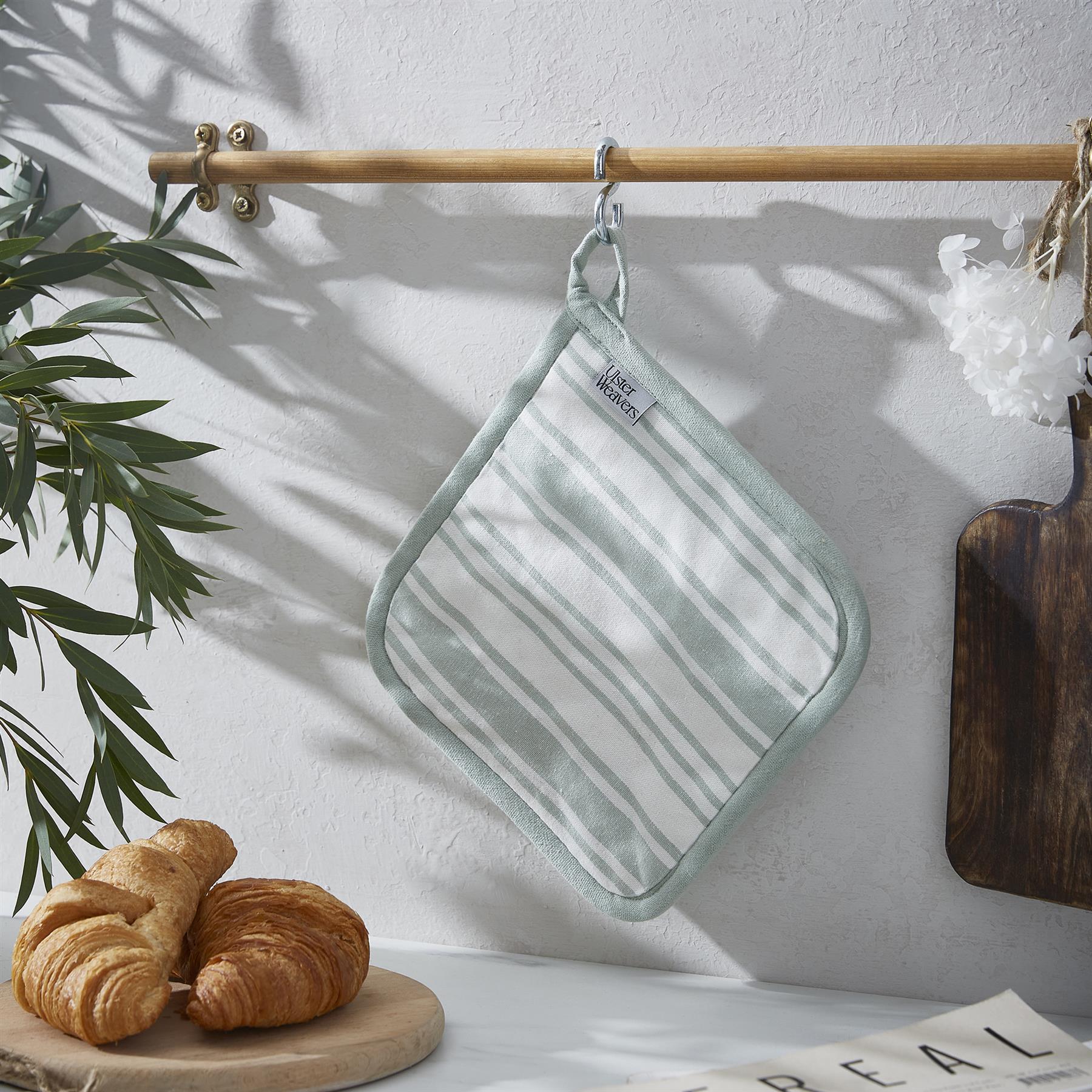 ulster-weavers-sage-stripe-topfuntersetzer-sage image 2