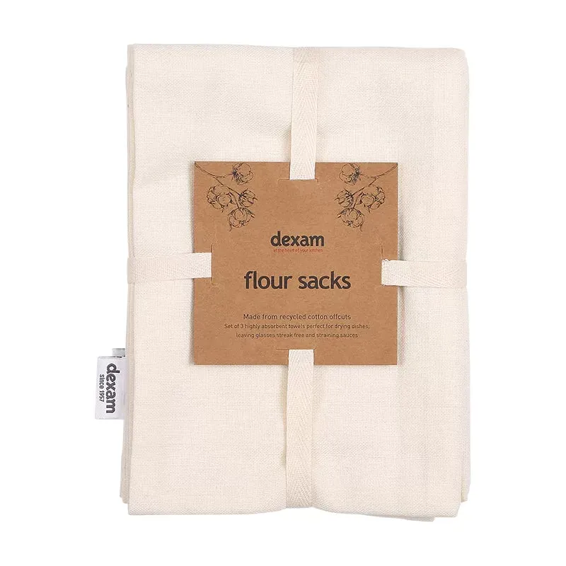 dexam-mehlbeutel-t-cher-3er-set-recycling-baumwolle-beige-50-x-70-cm image 1