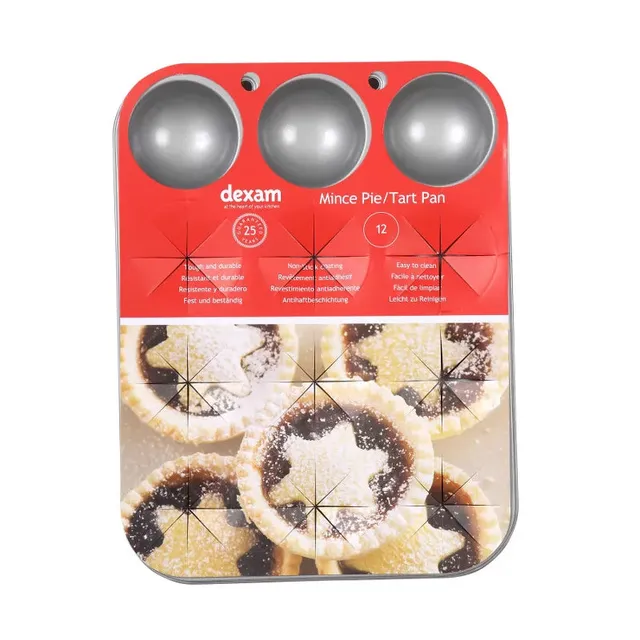dexam-mince-pie-form-12-cups-antihaft-28-x-21-5-cm image 1