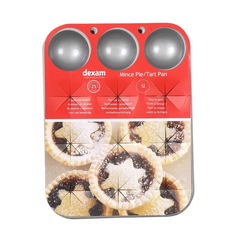 dexam-mince-pie-form-12-cups-antihaft-28-x-21-5-cm image 1