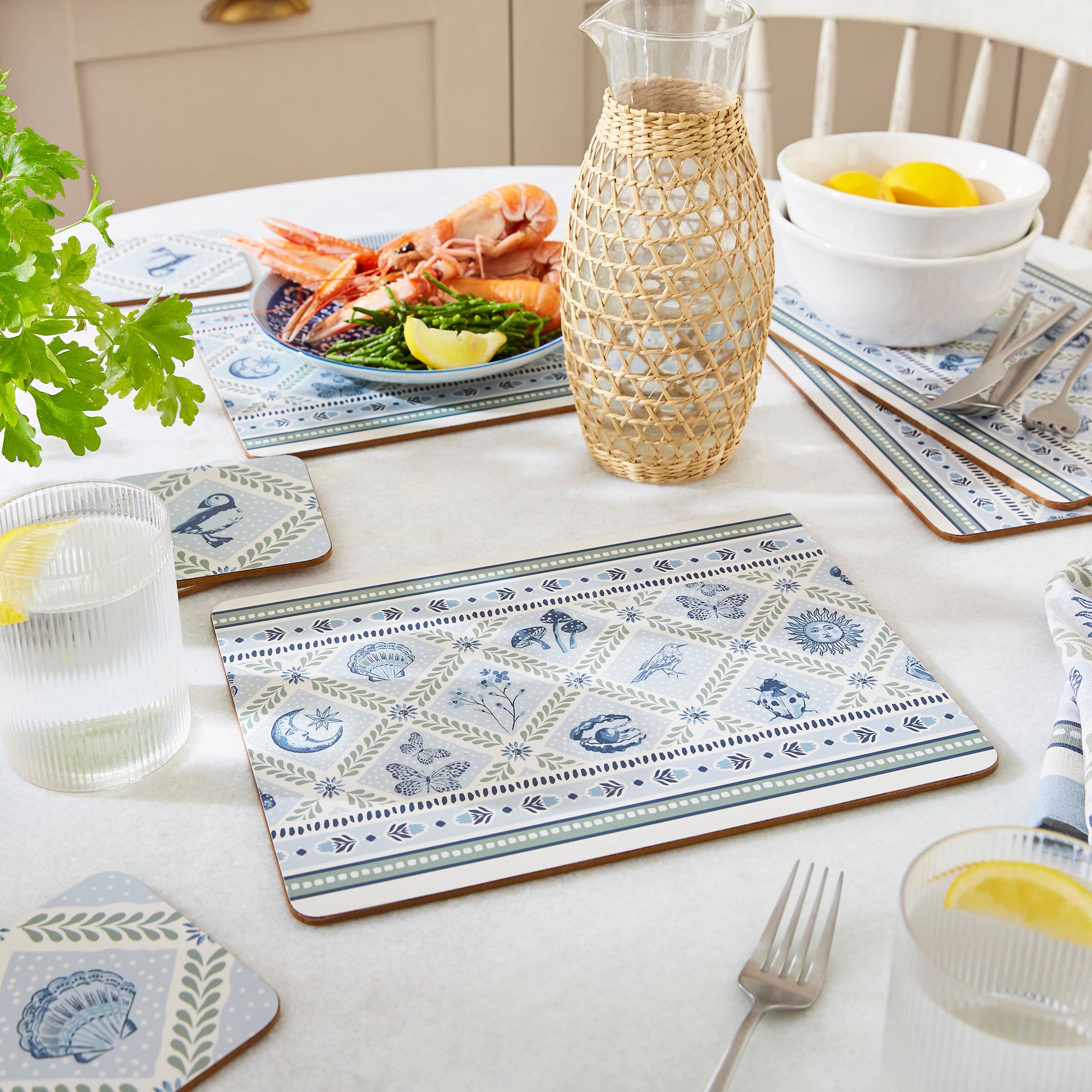 ulster-weavers-coastal-treasures-platzset-4er-pack-in-blau image 2