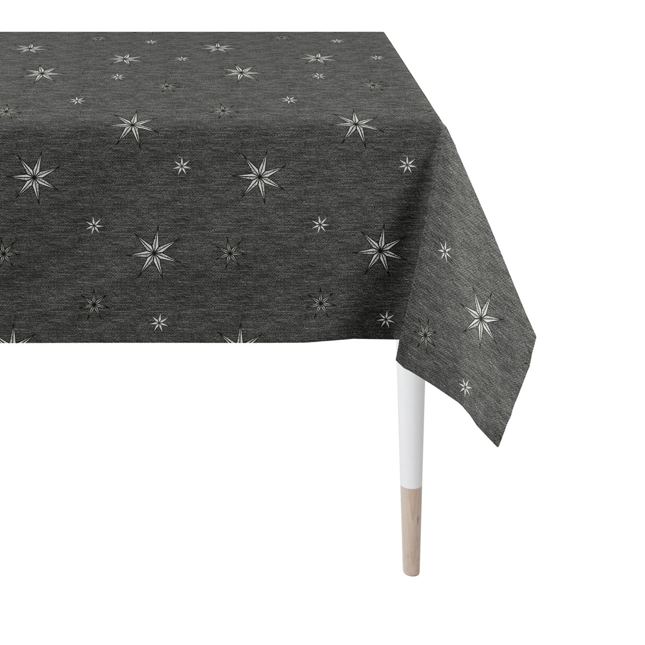 apelt-5842-tischdecke-weihnachtliche-sterne-lurex-jacquard image 3