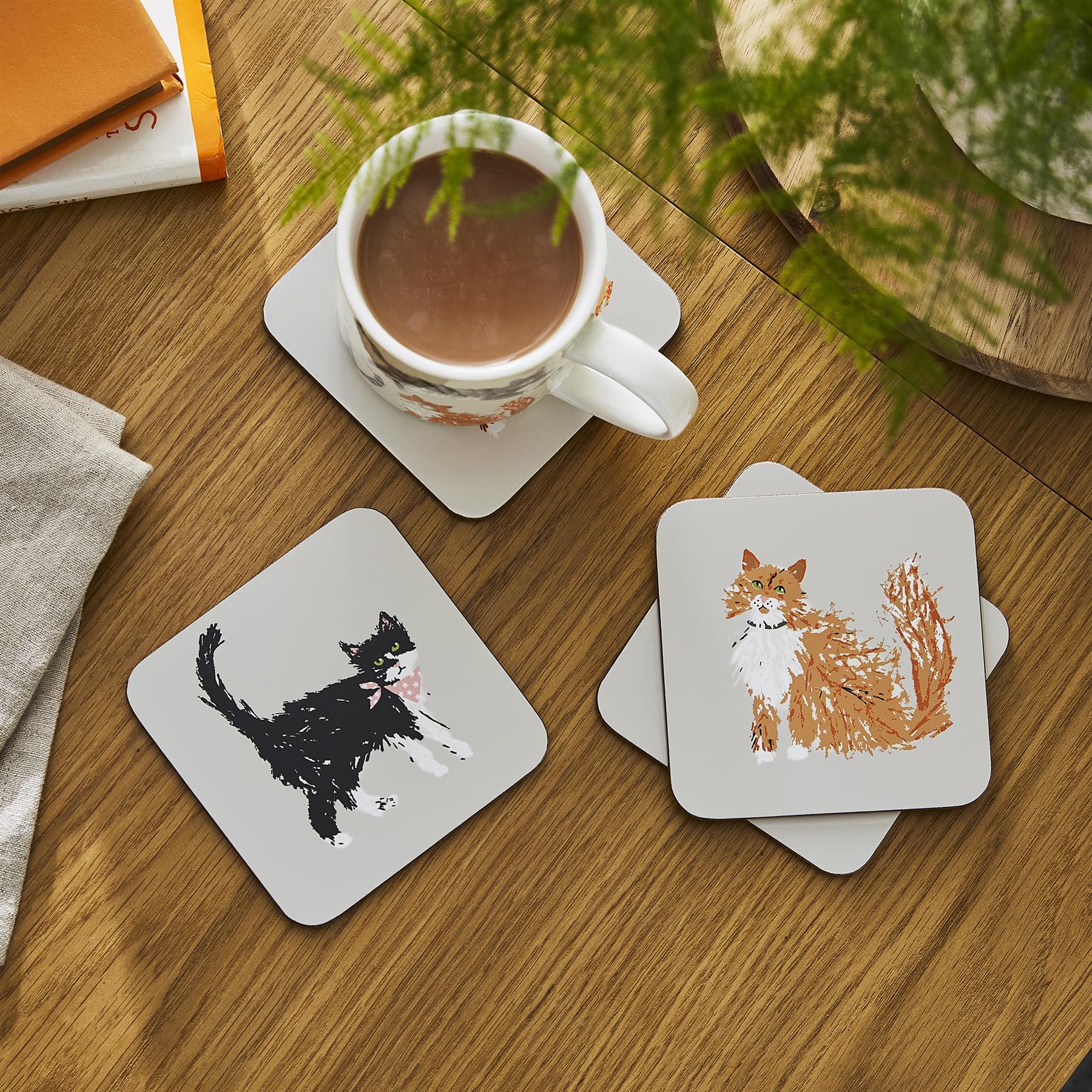 ulster-weavers-feline-friends-untersetzer-4er-set-creme image 2