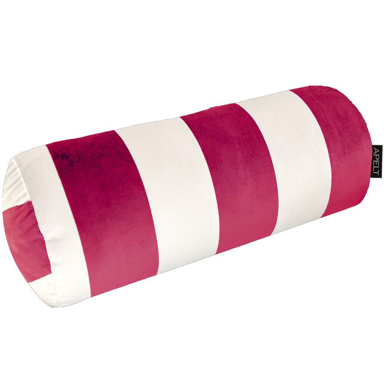 apelt-stripe-nackenrolle-blockstreifen-auf-samt-kissen-mit-f-llung image 3