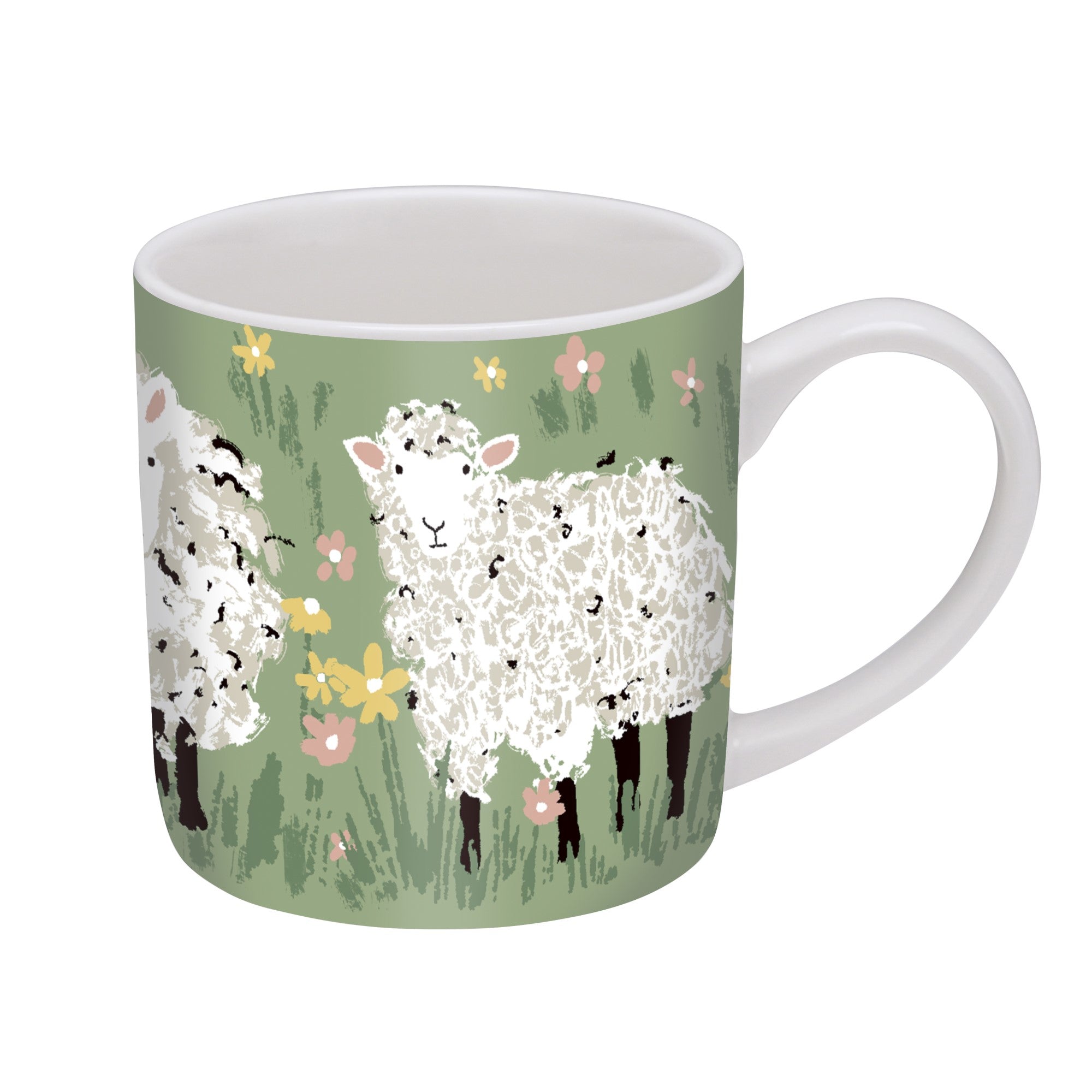 ulster-weavers-woolly-sheep-becher-aus-new-bone-china-in-gr-n image 1