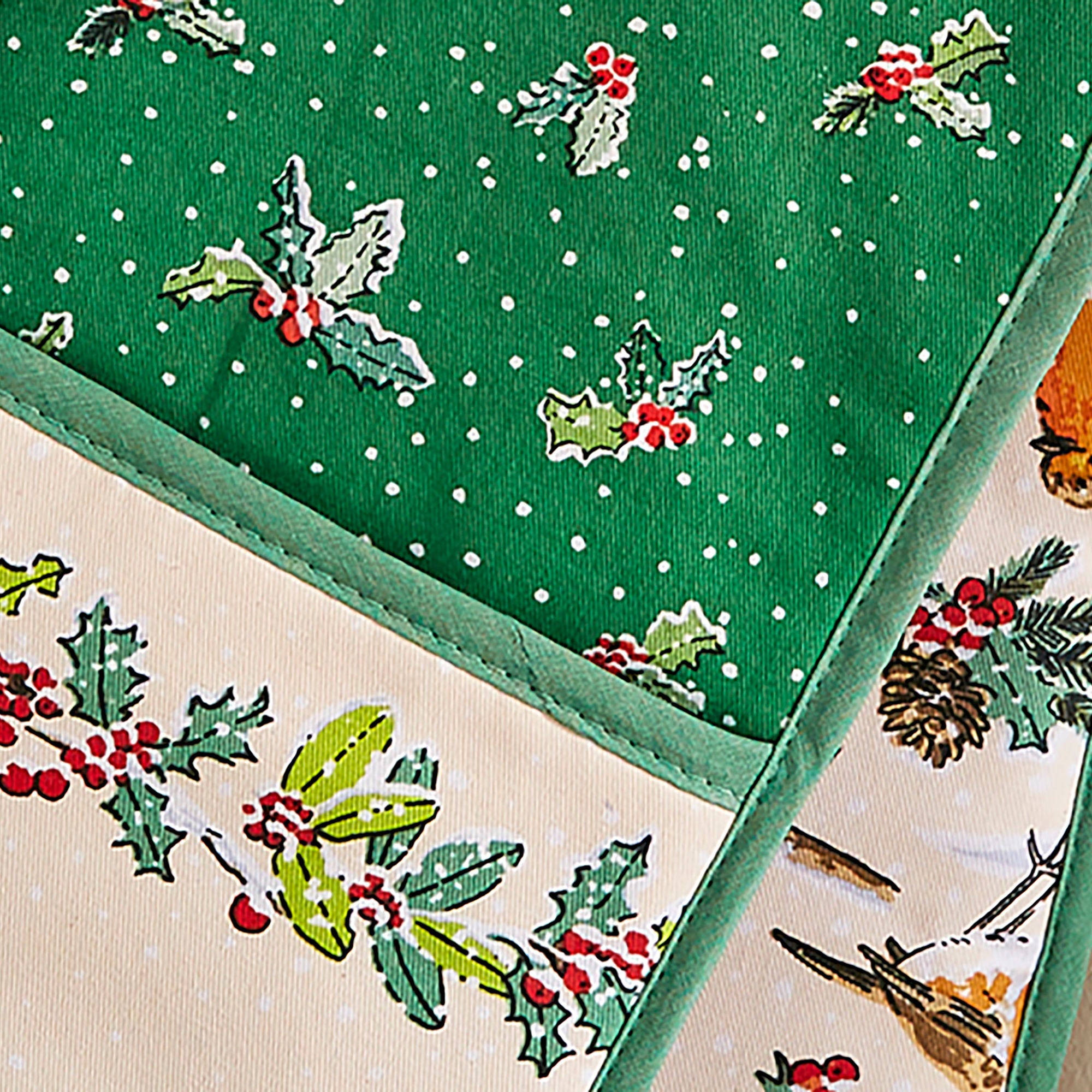 ulster-weavers-christmas-robins-doppel-ofenhandschuh-in-gr-n image 4