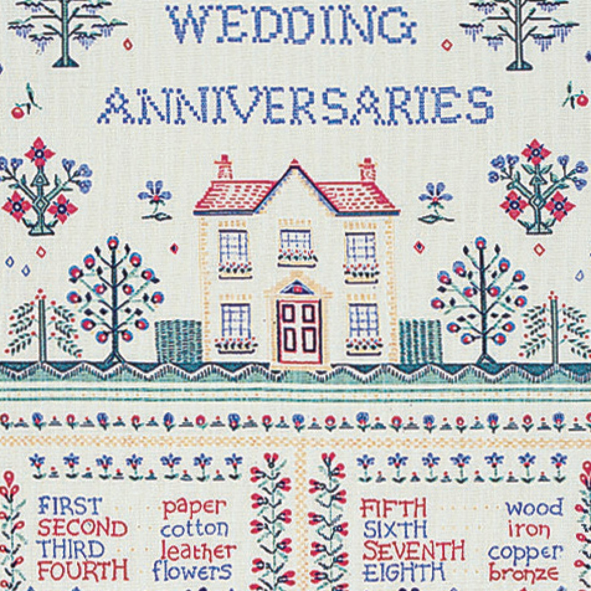 ulster-weavers-wedding-sampler-baumwoll-geschirrtuch-gelb image 2