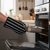 dexam-rushbrookes-butchers-stripe-ofenhandschuh-lang-slate-grey image 2